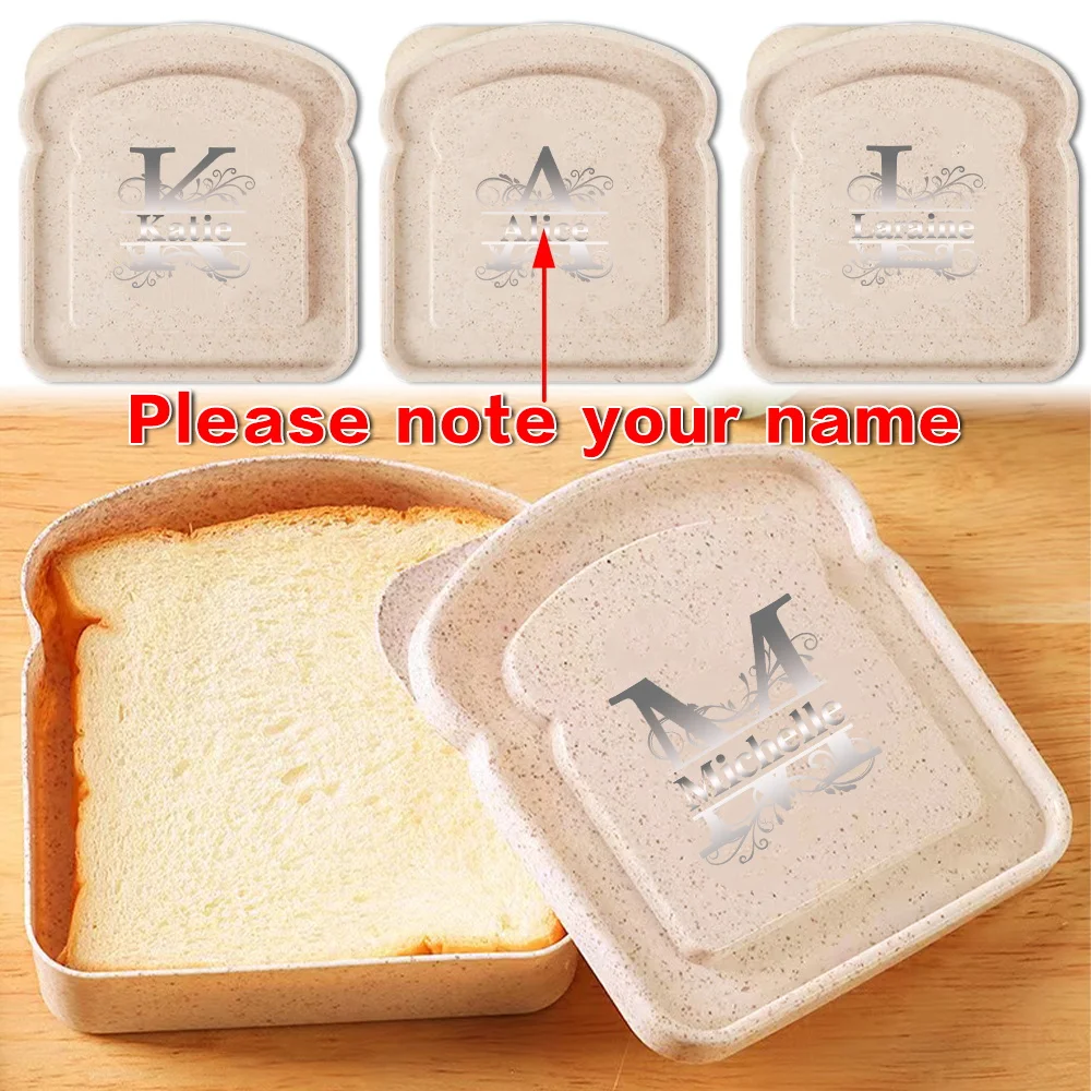 Customized Name Portable Bread Case Sandwich Box Lunch Bag Toast Box With Lid Picnic Meal Storage Organizer Travel Holder DIY
Customized Name Portable Bread Case Sandwich Box Lunch Bag Toast Box With Lid Picnic Meal Storage Organizer Travel Holder DIY