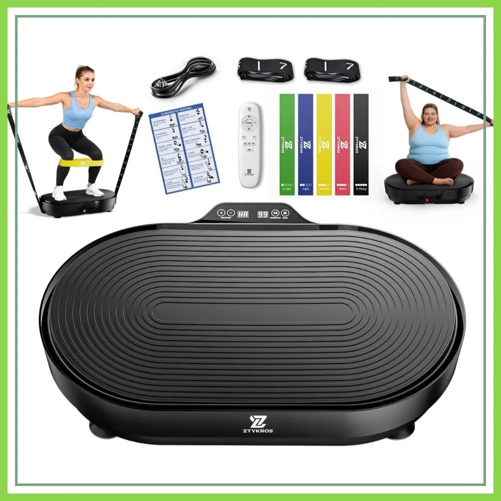 Whole Body Vibration Plate Exercise Machine with Loop Bands, 99 Speeds 660 LBS Capacity
Whole Body Vibration Plate Exercise Machine with Loop Bands, 99 Speeds 660 LBS Capacity