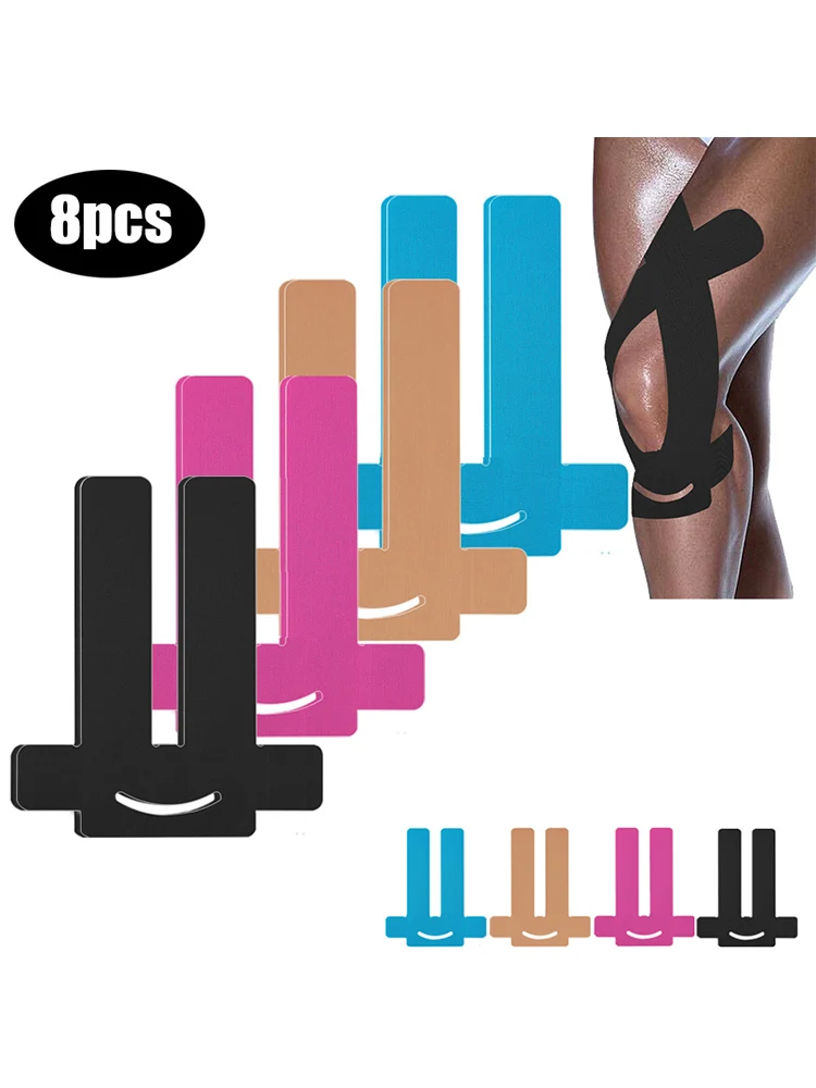 8pcs Precut Kinesiology Tape for Knees Elastic Knee Support Stability Pain Relief Adhesive Original Cotton Sport Athletic Tape
8pcs Precut Kinesiology Tape for Knees Elastic Knee Support Stability Pain Relief Adhesive Original Cotton Sport Athletic Tape