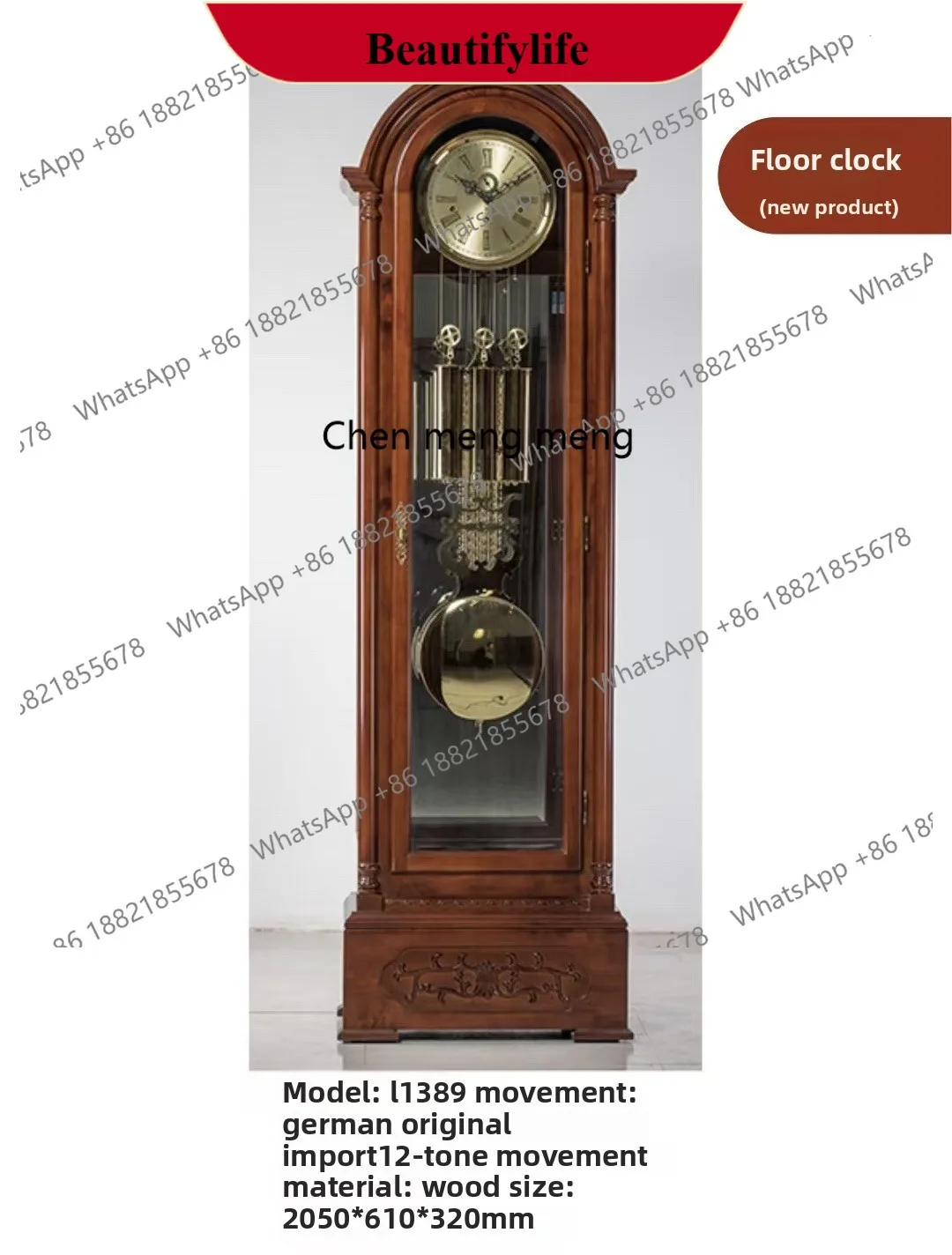 d178 rosewood mahogany jiuding mahogany floor clock living room mechanical movement large swing clock
d178 rosewood mahogany jiuding mahogany floor clock living room mechanical movement large swing clock