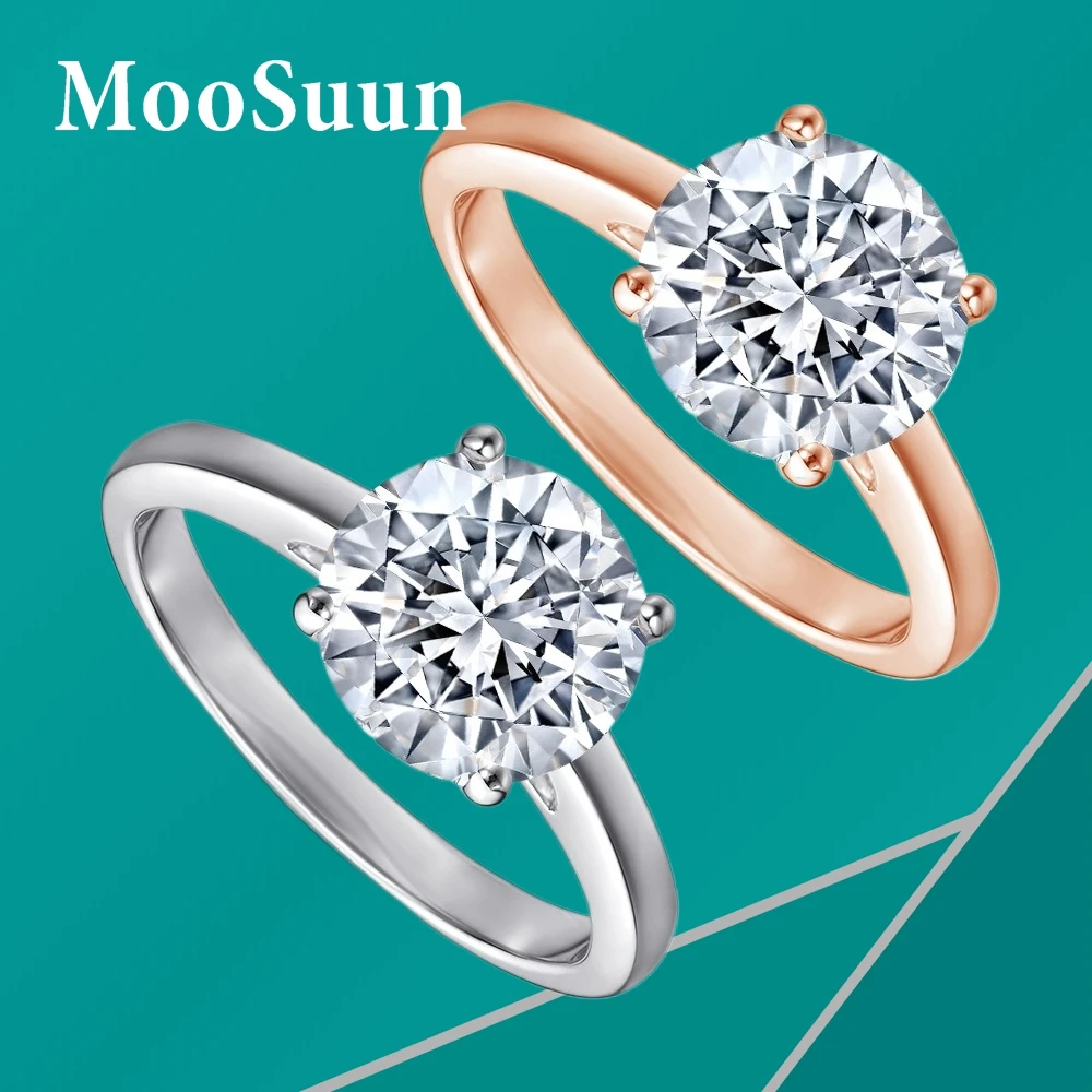 MooSuun 2.0ct Moissanite Diamond Ring for Women Men S925 Sterling Silver Men's Gift Fine Jewelry GRA Certificate Birthday Gift
MooSuun 2.0ct Moissanite Diamond Ring for Women Men S925 Sterling Silver Men's Gift Fine Jewelry GRA Certificate Birthday Gift