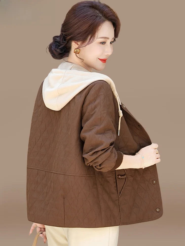 Повседневная весенне-осенняя куртка для женщин 40-49 лет, модная свободная куртка из полиэстера в корейском стиле с карманами
Повседневная весенне-осенняя куртка для женщин 40-49 лет, модная свободная куртка из полиэстера в корейском стиле с карманами