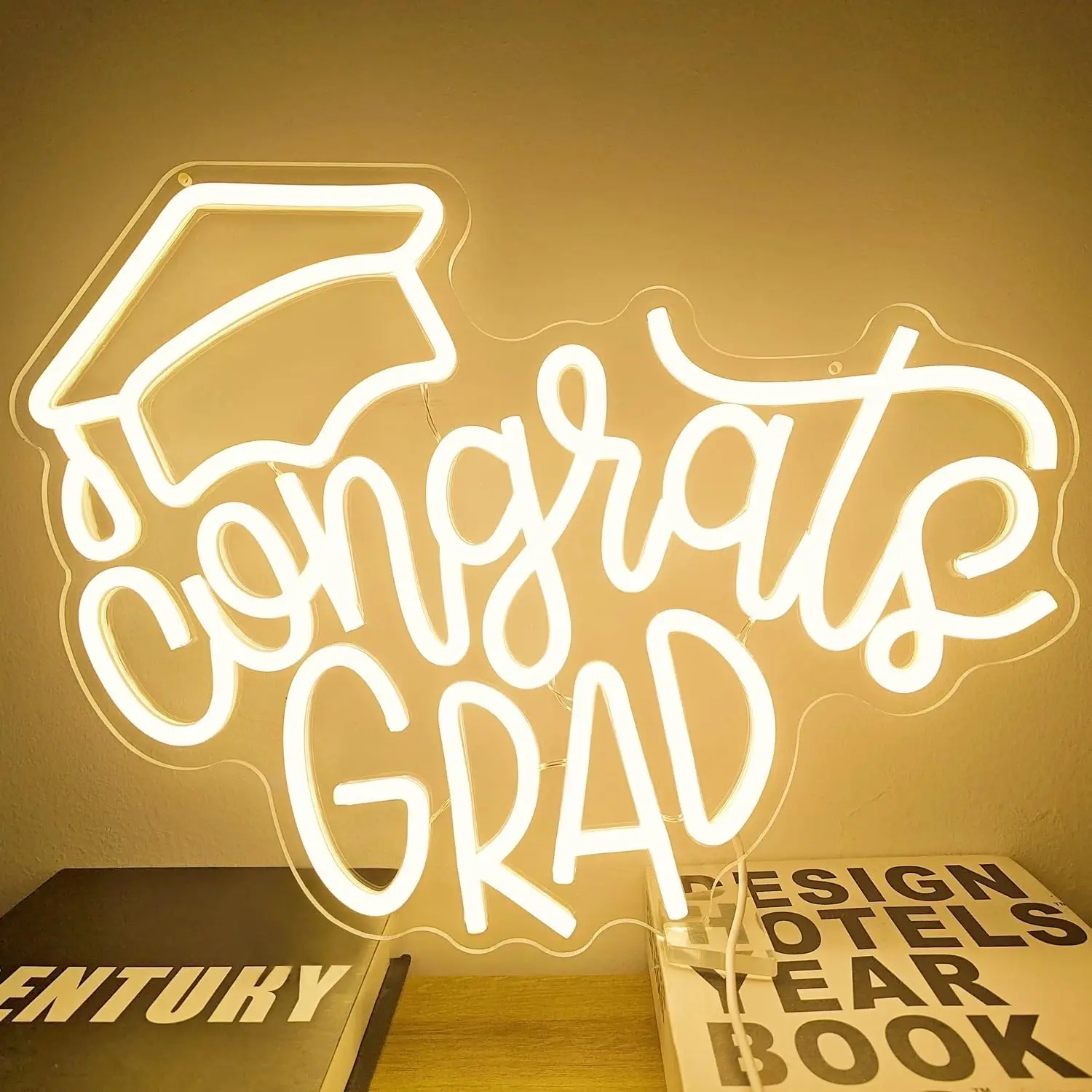 Congrats Grad Neon Sign Graduation Cap Led Neon Sign Dimmable Congrats Neon Sign for Class Room Backdrop Celebration Gifts
Congrats Grad Neon Sign Graduation Cap Led Neon Sign Dimmable Congrats Neon Sign for Class Room Backdrop Celebration Gifts
