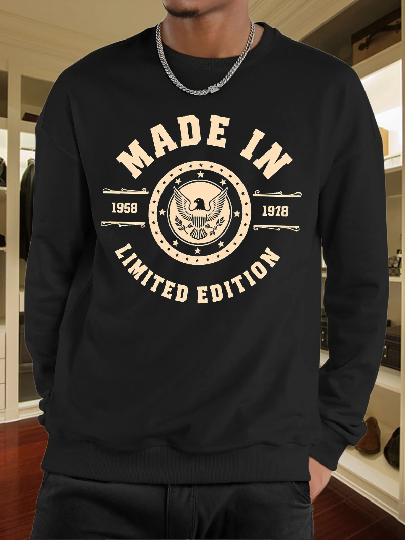 Mens Edition Logo Print Long Sleeve 2025 Autumn and Winter Round-neck Hoodie Is for Both Men and Women Top
Mens Edition Logo Print Long Sleeve 2025 Autumn and Winter Round-neck Hoodie Is for Both Men and Women Top