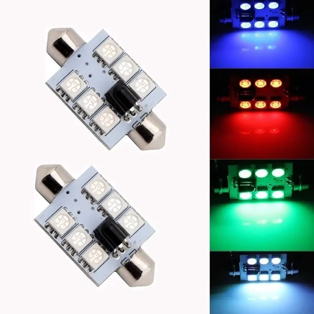 31mm 39mm 41mm RGB Car Interior Dome Reading light LED Buld Atmosphere Lamp With Remote
31mm 39mm 41mm RGB Car Interior Dome Reading light LED Buld Atmosphere Lamp With Remote