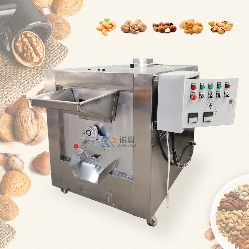 150KG/H Electric /Gas Almond Peanut Roaster Machine Melon Seeds Pistachio Cashew Nuts Chestnuts Roasting Machine
150KG/H Electric /Gas Almond Peanut Roaster Machine Melon Seeds Pistachio Cashew Nuts Chestnuts Roasting Machine