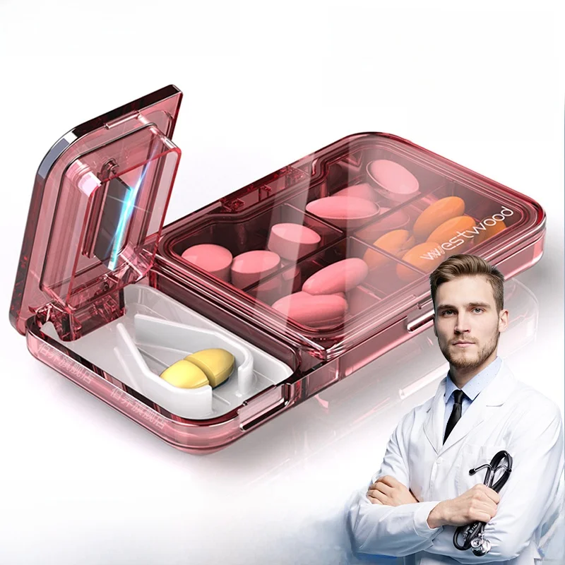Portable Medicine Cutter Multi-Function Pill Splitter Quartet Divisor Compact Medicine Box Durable Storage Organizer
Portable Medicine Cutter Multi-Function Pill Splitter Quartet Divisor Compact Medicine Box Durable Storage Organizer