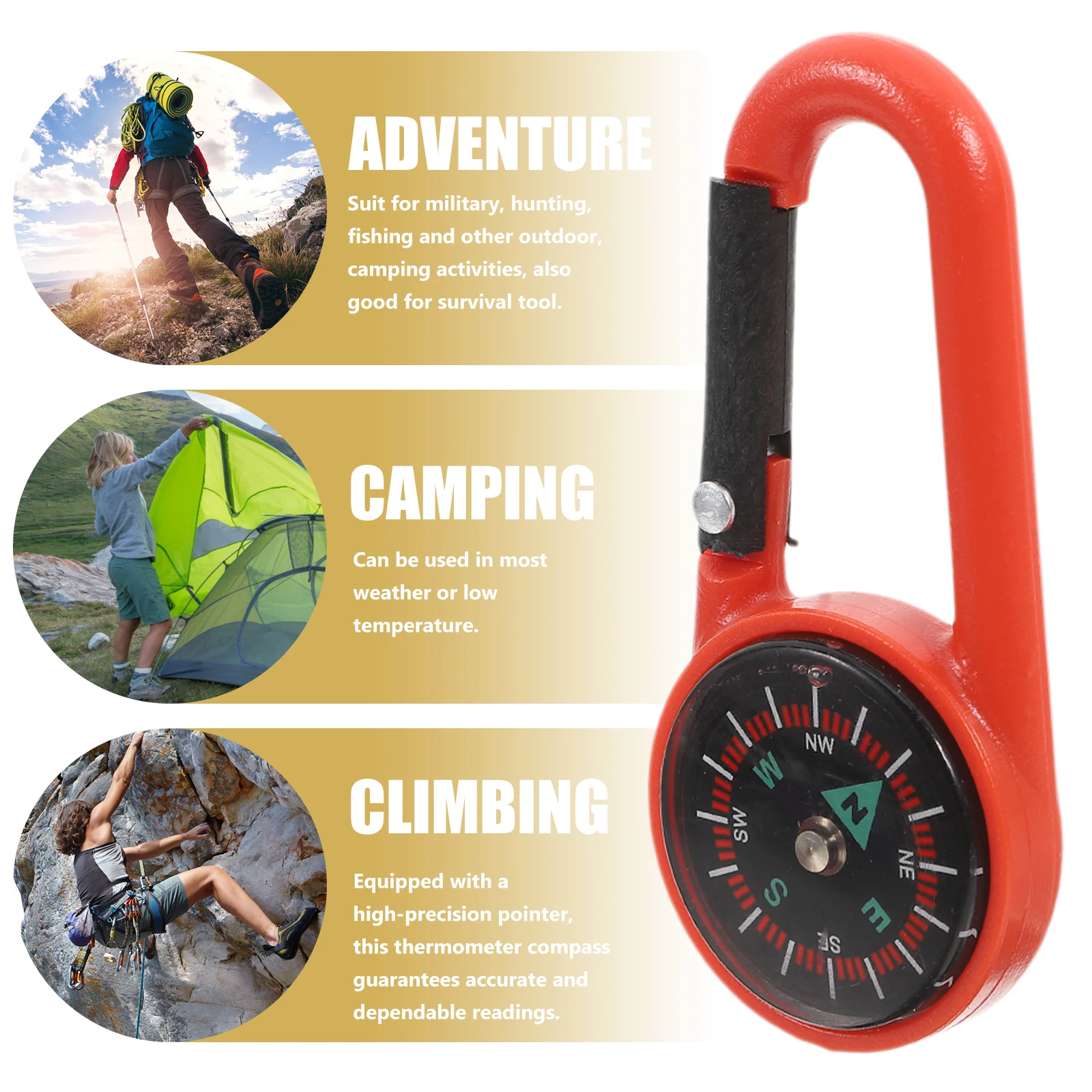 24 Pcs Compass Carabiner Keychain Clip Self Locking Lightweight Climbing Camping Gear Safe Plastic
24 Pcs Compass Carabiner Keychain Clip Self Locking Lightweight Climbing Camping Gear Safe Plastic