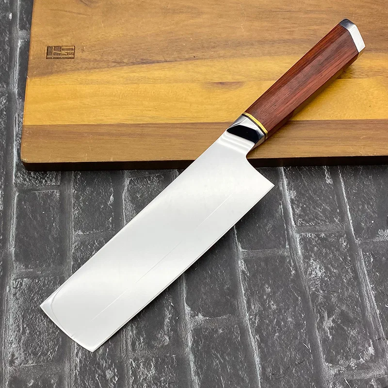 6.9 Inch Nakiri Knife Welding N690Co Steel Blade Cutlery Rosewood Handle Chef Slicing Vegetable Cleaver Meat Kitchen Sharp Knife
6.9 Inch Nakiri Knife Welding N690Co Steel Blade Cutlery Rosewood Handle Chef Slicing Vegetable Cleaver Meat Kitchen Sharp Knife