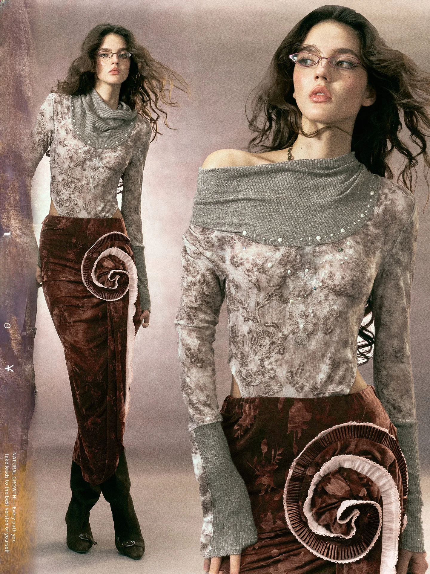 OfAkiva Vintage Knitted Ensemble Women's Spring Rer Skirt Set Irregular Heavy Work Long Sve Flip Collar Slim Fit Summer
OfAkiva Vintage Knitted Ensemble Women's Spring Rer Skirt Set Irregular Heavy Work Long Sve Flip Collar Slim Fit Summer