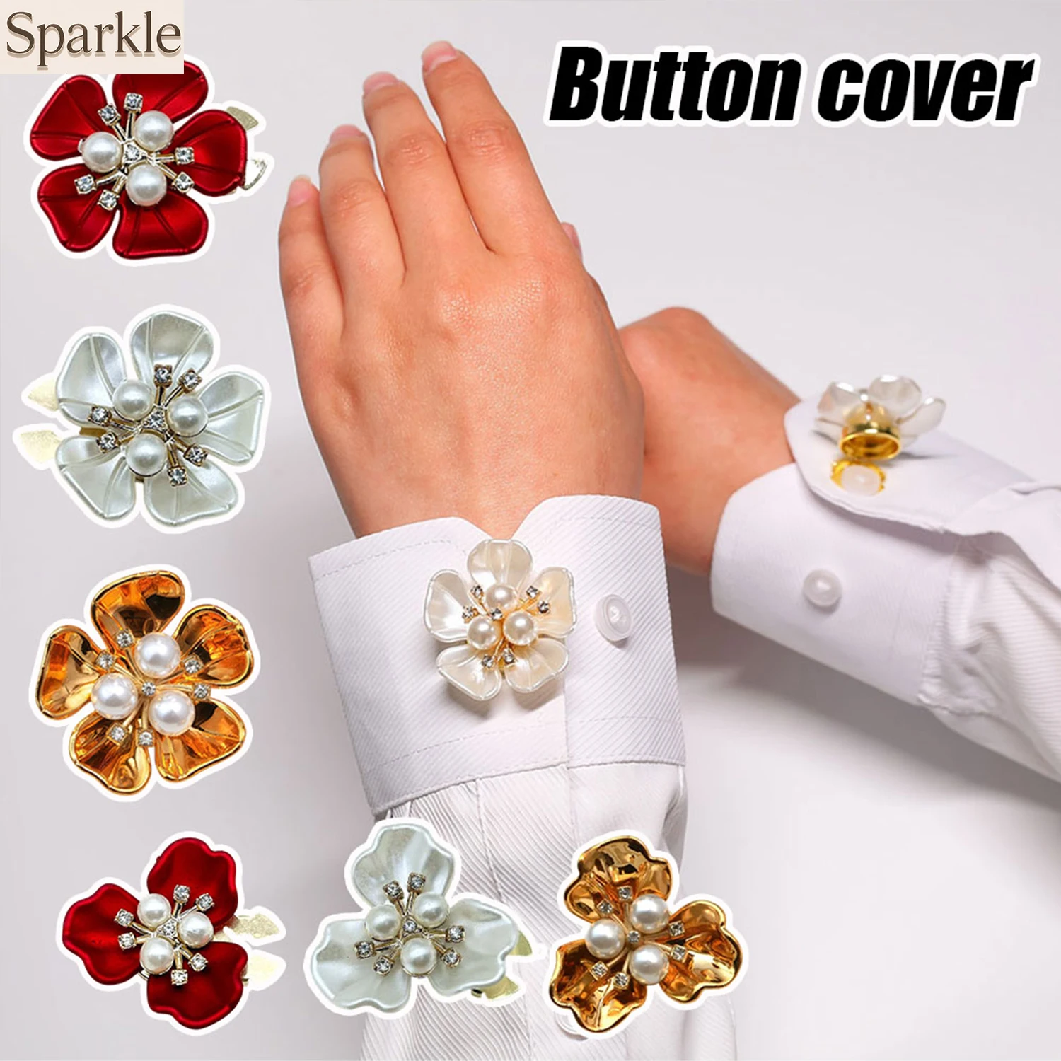 2PC Sweet Flower Shape Crystal Bead Button Cover Clip Fashion Dress Shirt Decor Jewelry Accessory
2PC Sweet Flower Shape Crystal Bead Button Cover Clip Fashion Dress Shirt Decor Jewelry Accessory