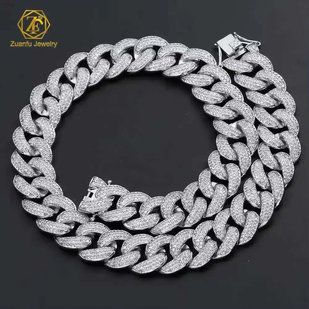Hip Hop Jewelry 12mm Thick Cuban Link Diamond Necklace Half Moon Shape Iced Out Moissanite Prong Cuban Link Chain
Hip Hop Jewelry 12mm Thick Cuban Link Diamond Necklace Half Moon Shape Iced Out Moissanite Prong Cuban Link Chain