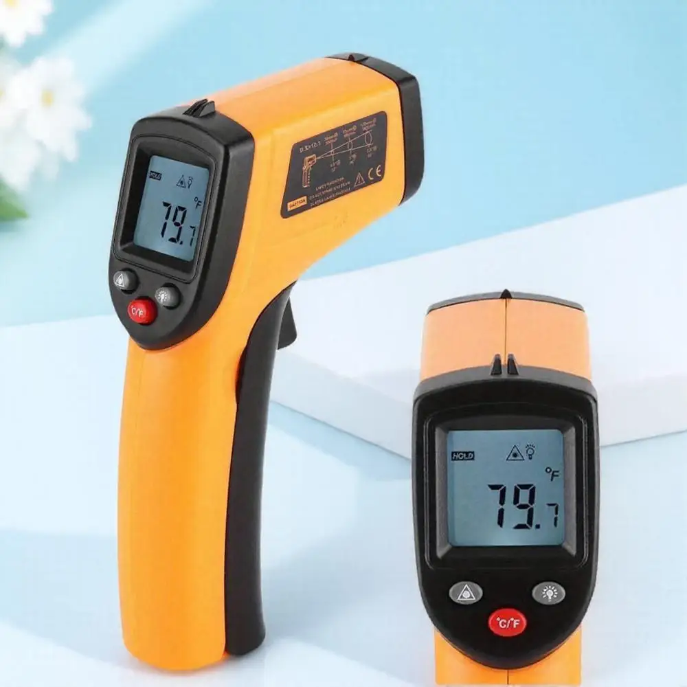 Portable Infrared Thermometer for Cooking and Grilling - Non-Contact Laser Temperature Tester for Home and Outdoor Use
Portable Infrared Thermometer for Cooking and Grilling - Non-Contact Laser Temperature Tester for Home and Outdoor Use