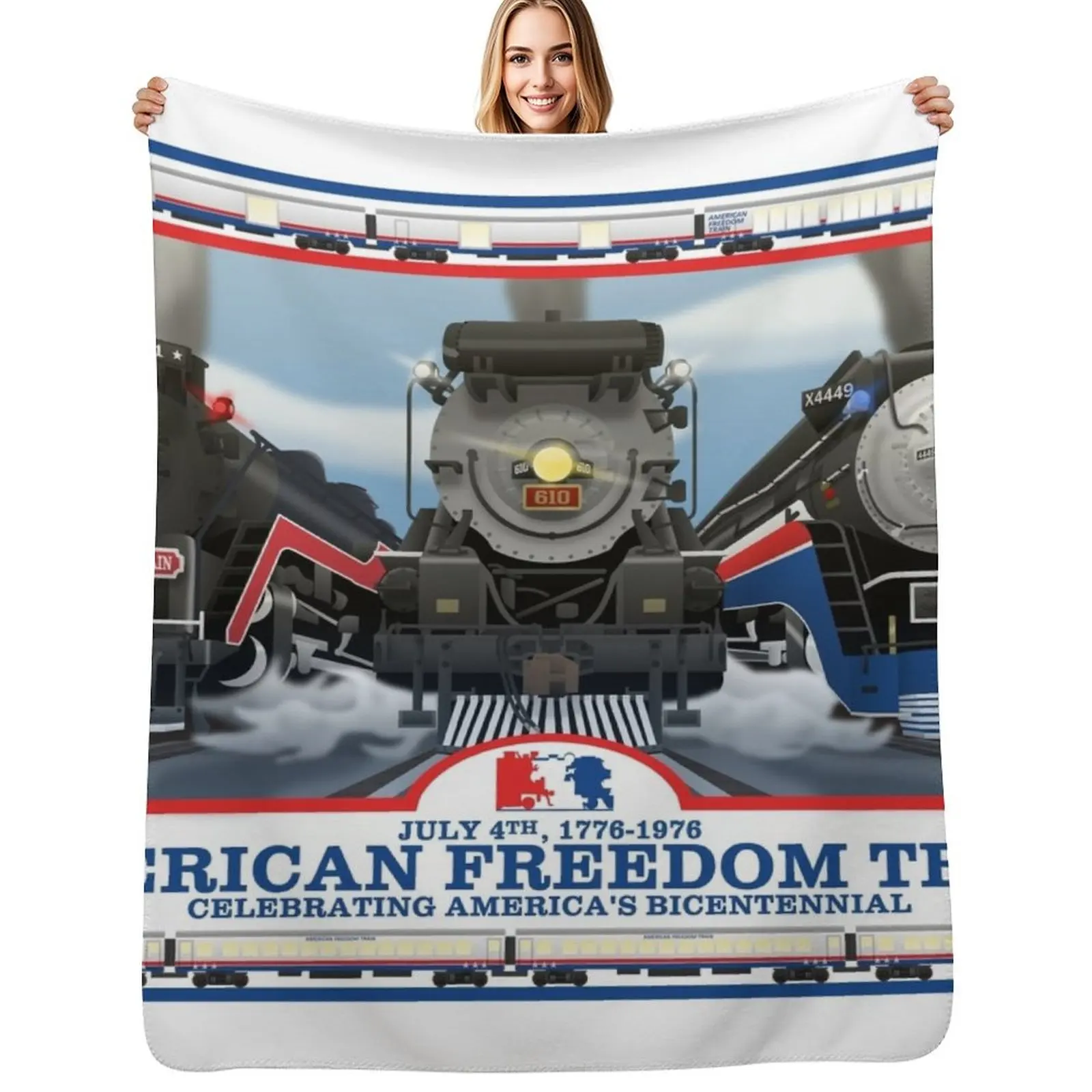 American Freedom Train Throw Blanket Sofa Throw Winter beds Bed Fashionable warm for winter Blankets
American Freedom Train Throw Blanket Sofa Throw Winter beds Bed Fashionable warm for winter Blankets