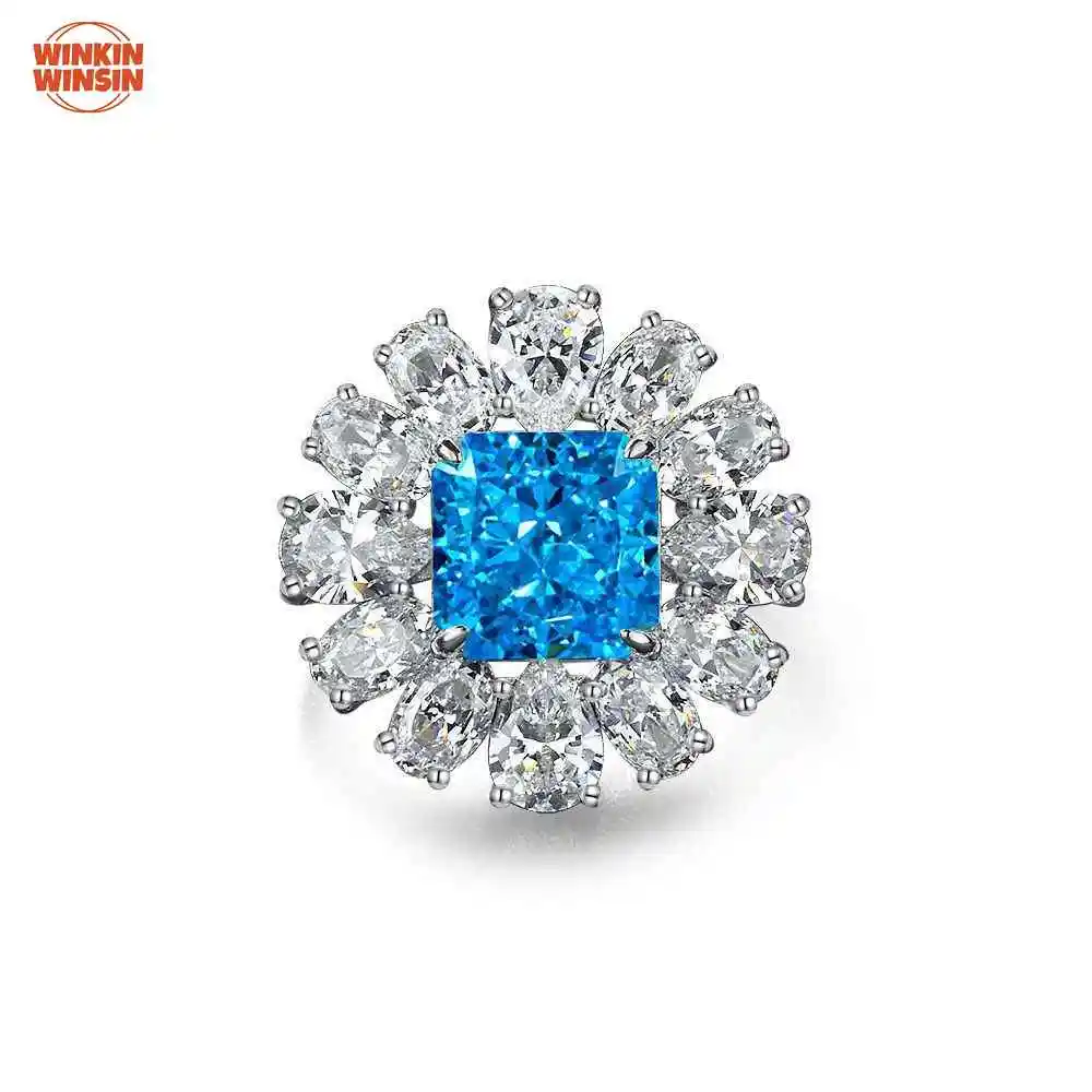 Winkin Winsin New Style 925 Sterling Silver Flower Ring 5ct Lab Grown Gemstones High Carbon Diamond Women Ring
Winkin Winsin New Style 925 Sterling Silver Flower Ring 5ct Lab Grown Gemstones High Carbon Diamond Women Ring