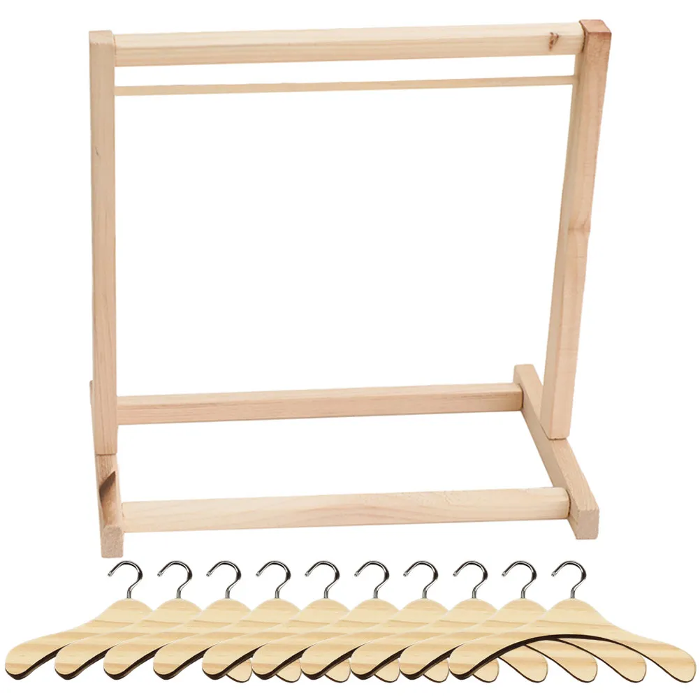 1Set Large Clothing Hanger Set Rustic Mini Furniture Rack for Organizing Mini Outfits Great for Kids Room Daycare Display Setup
1Set Large Clothing Hanger Set Rustic Mini Furniture Rack for Organizing Mini Outfits Great for Kids Room Daycare Display Setup