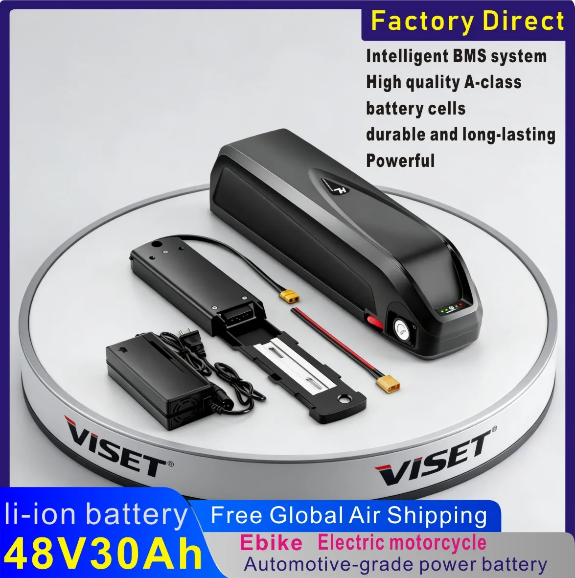 New 48V 15AH-30AH Hailong/Shark Ebike Battery for 250W -1000W Bafang &Other Ebike Conversion Wheel Kit(with Smart BMS)+ charger
New 48V 15AH-30AH Hailong/Shark Ebike Battery for 250W -1000W Bafang &Other Ebike Conversion Wheel Kit(with Smart BMS)+ charger