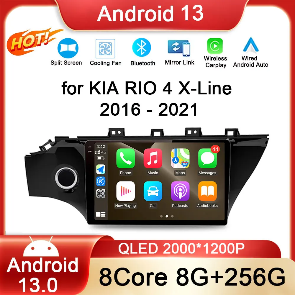 Android OS Wireless Carplay for KIA RIO 4 X-Line 2016-2019 2020 2021 GPS Navigation Screen Car Multimedia Radio Video Player
Android OS Wireless Carplay for KIA RIO 4 X-Line 2016-2019 2020 2021 GPS Navigation Screen Car Multimedia Radio Video Player