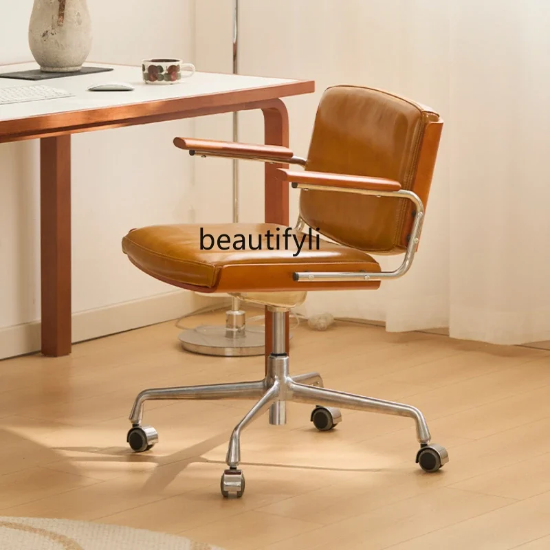 P Computer chair Home roller Comfortable sedentary study study desk Bedroom swivel chair Lifting office chair
P Computer chair Home roller Comfortable sedentary study study desk Bedroom swivel chair Lifting office chair