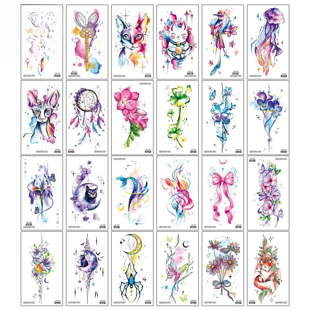 Color Tattoo Stickers,Temporary Tattoos,Waterproof Long-Lasting,Fake Tattoo for Women
Color Tattoo Stickers,Temporary Tattoos,Waterproof Long-Lasting,Fake Tattoo for Women