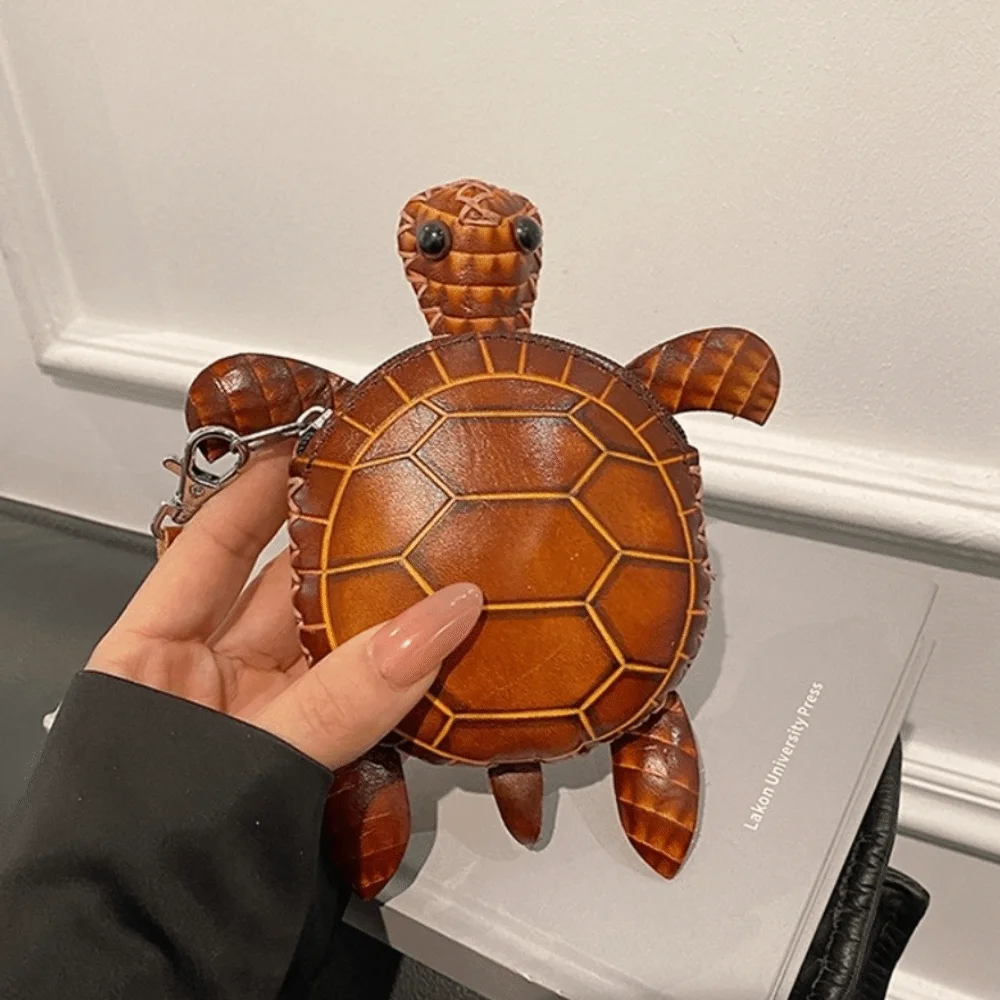 PU Leather Cute Turtle Coin Purse Zipper Closure Cartoon PU Leather Key Holder Durable Novelty Animal Mini Handbag Student
PU Leather Cute Turtle Coin Purse Zipper Closure Cartoon PU Leather Key Holder Durable Novelty Animal Mini Handbag Student