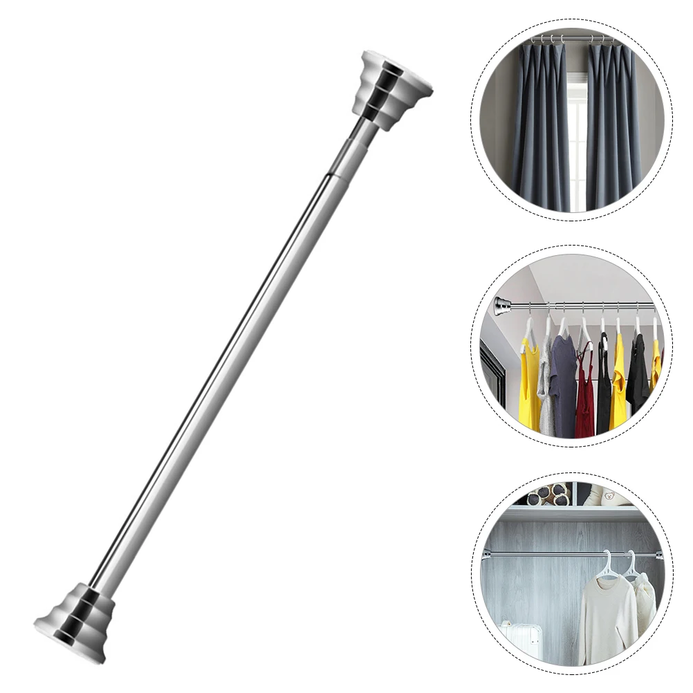 1 pc Silver 201 Stainless Steel Waterproof Extendable Clothes Drying Rod Retractable Closet Rail Double Spring Telescopic Design
1 pc Silver 201 Stainless Steel Waterproof Extendable Clothes Drying Rod Retractable Closet Rail Double Spring Telescopic Design