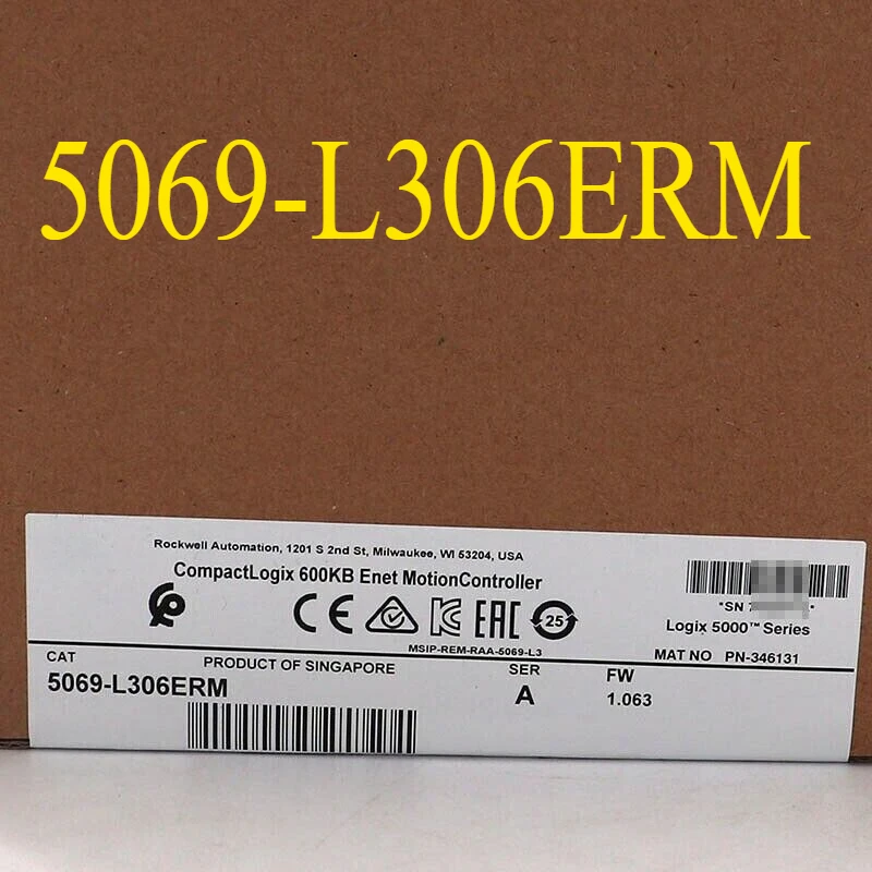 5069-L306ERM /A CompactLogix 600 КБ Контроллер движения Enet Новое уплотнение -
5069-L306ERM /A CompactLogix 600 КБ Контроллер движения Enet Новое уплотнение -