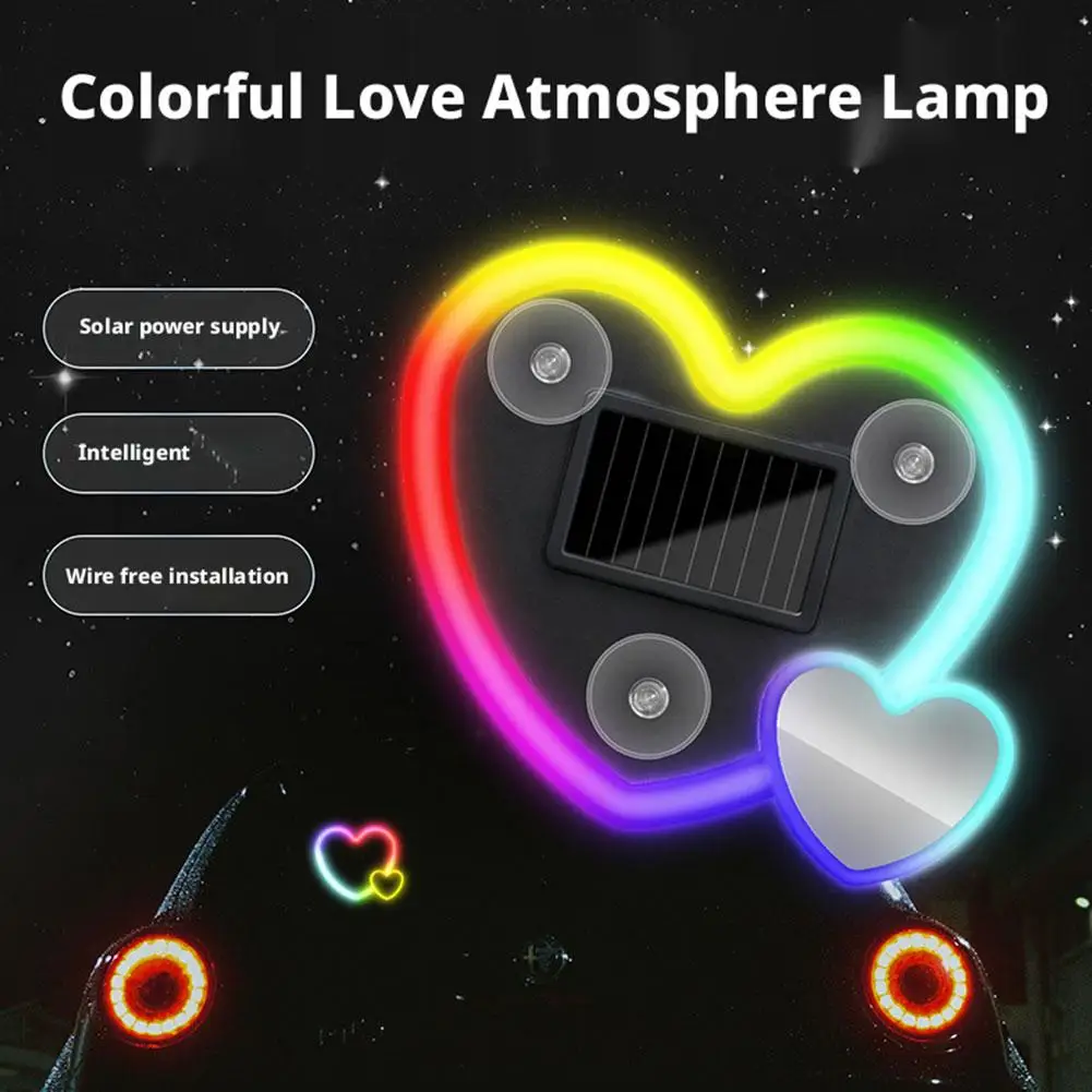 Универсальный автомобильный солнечный светодиодный светильник в форме сердца с зарядкой Type-C, разноцветная неоновая треугольная декоративная лампа для окна
Универсальный автомобильный солнечный светодиодный светильник в форме сердца с зарядкой Type-C, разноцветная неоновая треугольная декоративная лампа для окна