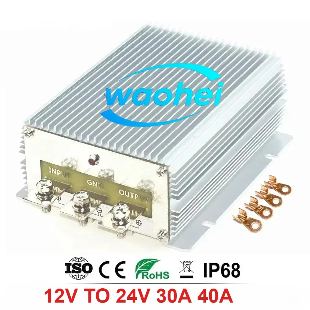 12V to 24V 30A 40A Step-up DC DC Converter Voltage Regulator 12 Volt to 24Volt DC-DC Boost High Power Module for Car CE RoHS
12V to 24V 30A 40A Step-up DC DC Converter Voltage Regulator 12 Volt to 24Volt DC-DC Boost High Power Module for Car CE RoHS