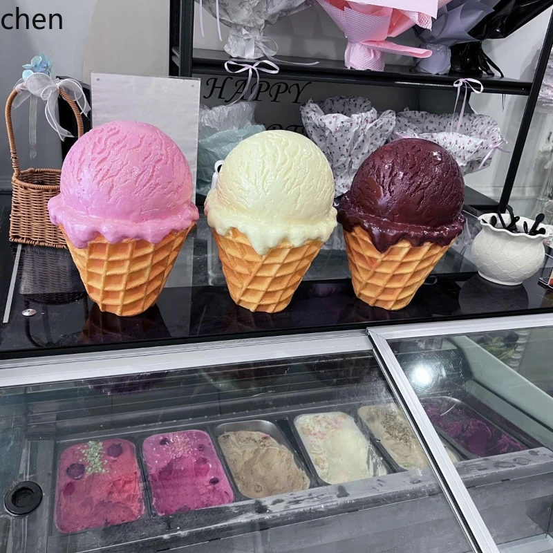 HTT Ice Cream Model Ornament Hard Ice Hockey Shape Ice Cream Merchant Ornament Macaron Piggy Bank
HTT Ice Cream Model Ornament Hard Ice Hockey Shape Ice Cream Merchant Ornament Macaron Piggy Bank
