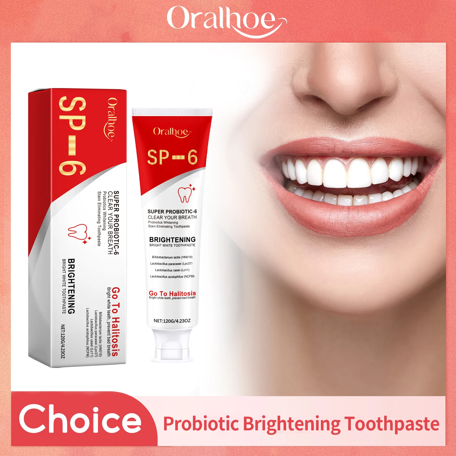 Sp 6 Probiotic Brightening Toothpaste Tooth Whitening Plaque Stains Remover Improves Yellow Teeth Lasting Oral Refreshing Care
Sp 6 Probiotic Brightening Toothpaste Tooth Whitening Plaque Stains Remover Improves Yellow Teeth Lasting Oral Refreshing Care