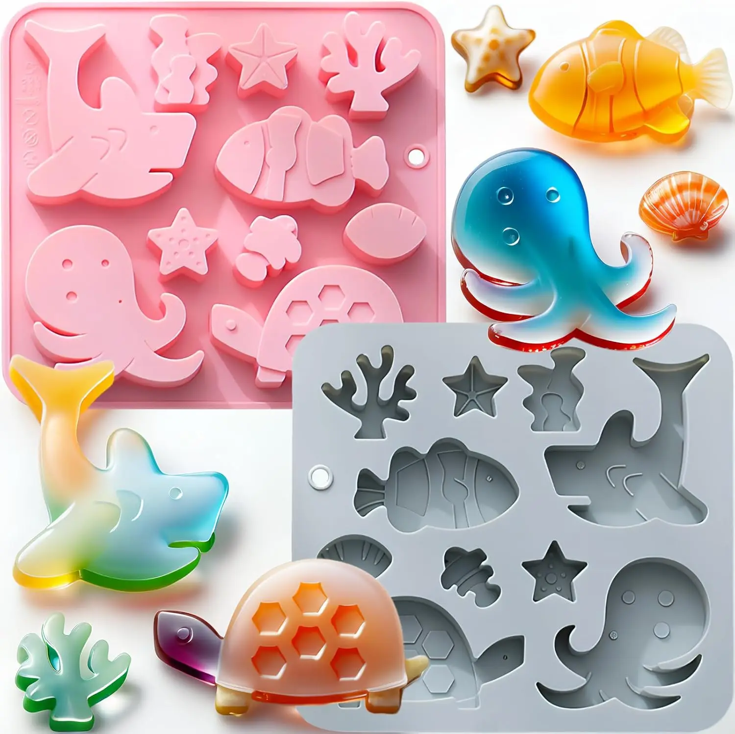 Marine Theme Cake Silicone Mold Baking Tools Fishing Starfish Molds for Chocolates Candies Ice Cubes Soap Resin DIY Crafts
Marine Theme Cake Silicone Mold Baking Tools Fishing Starfish Molds for Chocolates Candies Ice Cubes Soap Resin DIY Crafts
