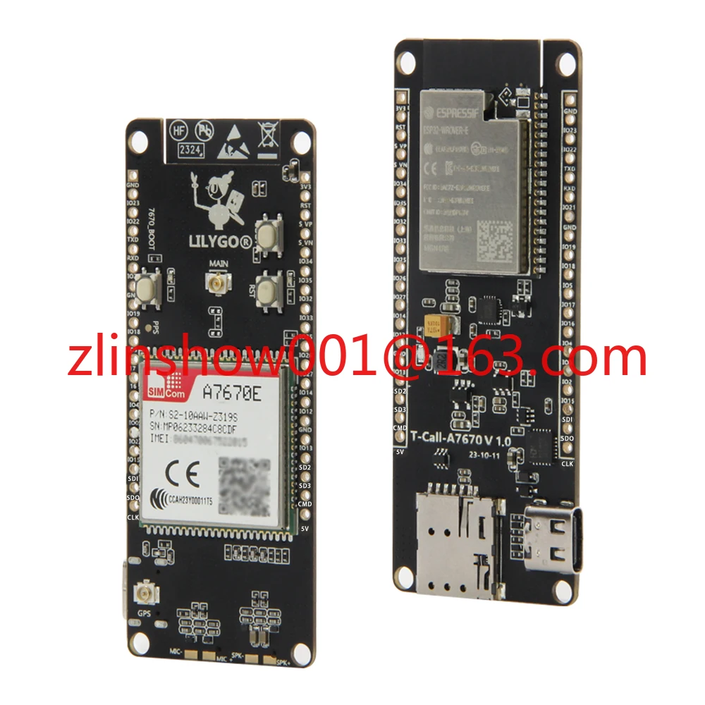 T-Call A7670 4G 2G ESP32 Development Board A7670E LTE GSM Module
T-Call A7670 4G 2G ESP32 Development Board A7670E LTE GSM Module