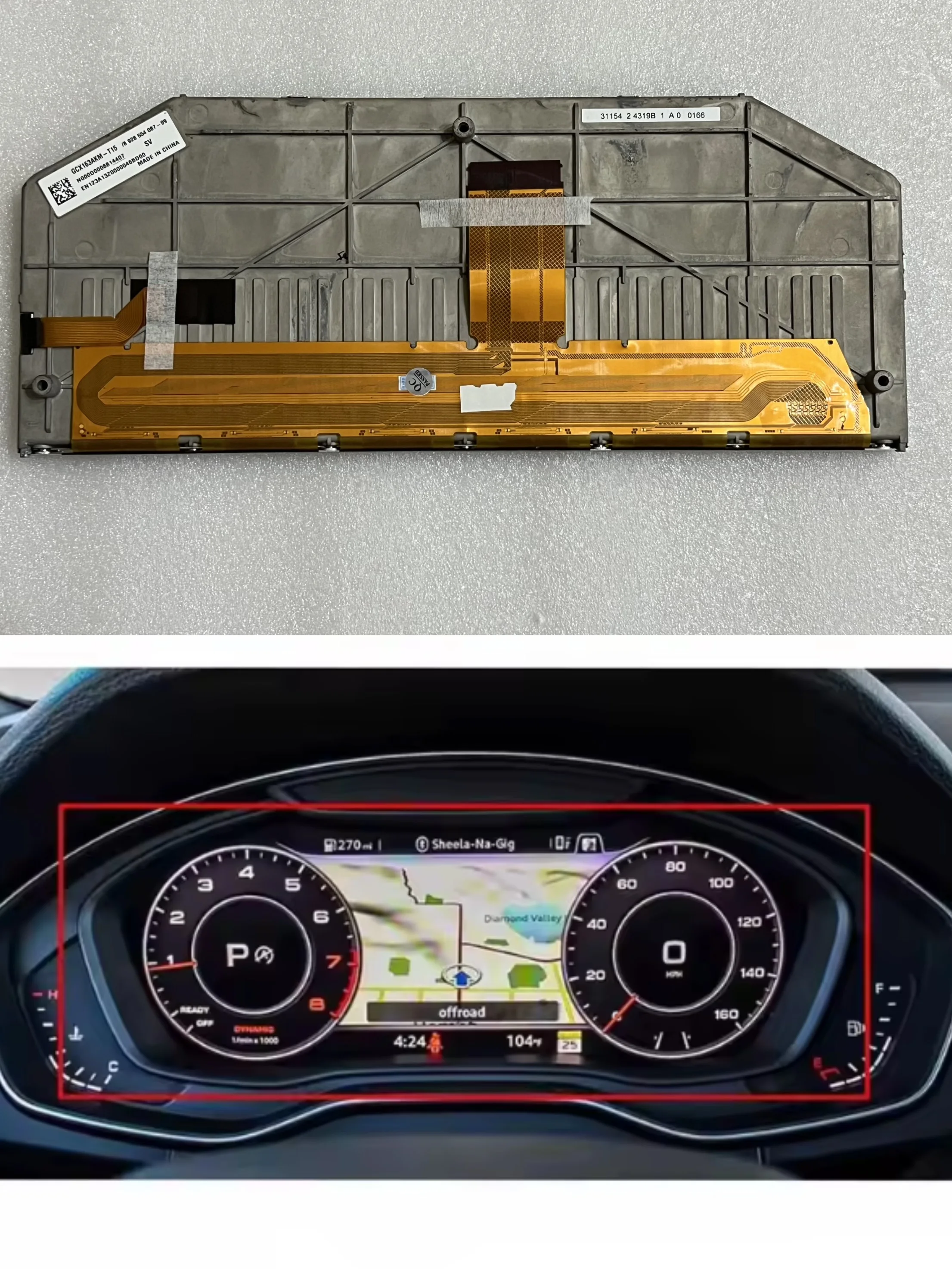 1pc LAM1233555C 12.3" LCD Display Display For Audi A3 A4 A6 Q5 Q7 TT Dashboard Instrument Cluster Missing Repairing
1pc LAM1233555C 12.3" LCD Display Display For Audi A3 A4 A6 Q5 Q7 TT Dashboard Instrument Cluster Missing Repairing