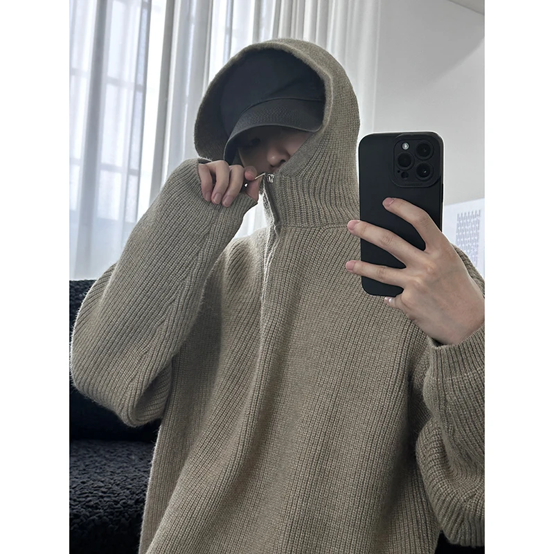 Men's Knitted Hoodie Sweater f Zipper Crew Ne Thiened Spring Autumn American Retro High Street Sle Casual Long Sve
Men's Knitted Hoodie Sweater f Zipper Crew Ne Thiened Spring Autumn American Retro High Street Sle Casual Long Sve