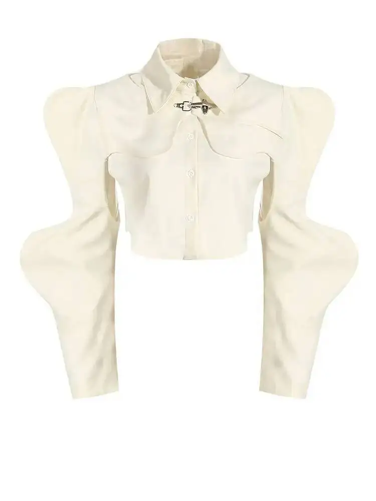 Shaped Women Irregular Black Short Blouse New Lapel Long Sleeve Loose Fit Shirt Fashion Spring Autumn 2026 1DLTF
Shaped Women Irregular Black Short Blouse New Lapel Long Sleeve Loose Fit Shirt Fashion Spring Autumn 2026 1DLTF