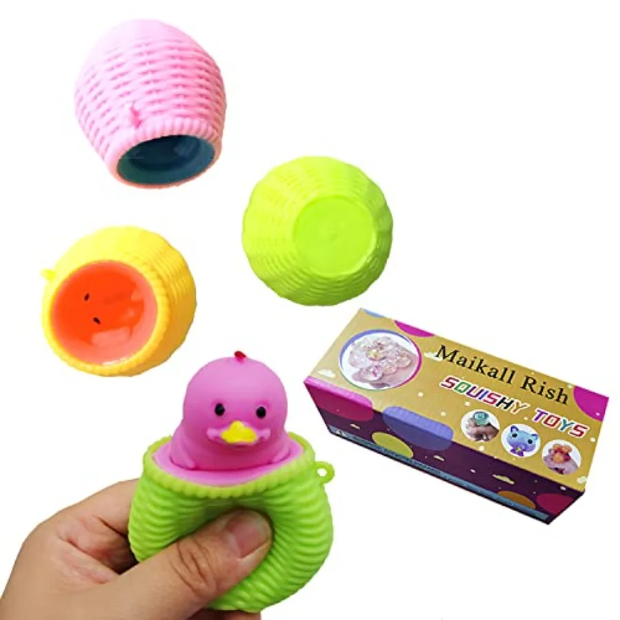 Chick Stress Squeeze Toy 3 Pack Cute Animal Pop Out Funny Toys Anti Stress Soft Sensory Toys for Adults Boys Girls Easter Gifts
Chick Stress Squeeze Toy 3 Pack Cute Animal Pop Out Funny Toys Anti Stress Soft Sensory Toys for Adults Boys Girls Easter Gifts