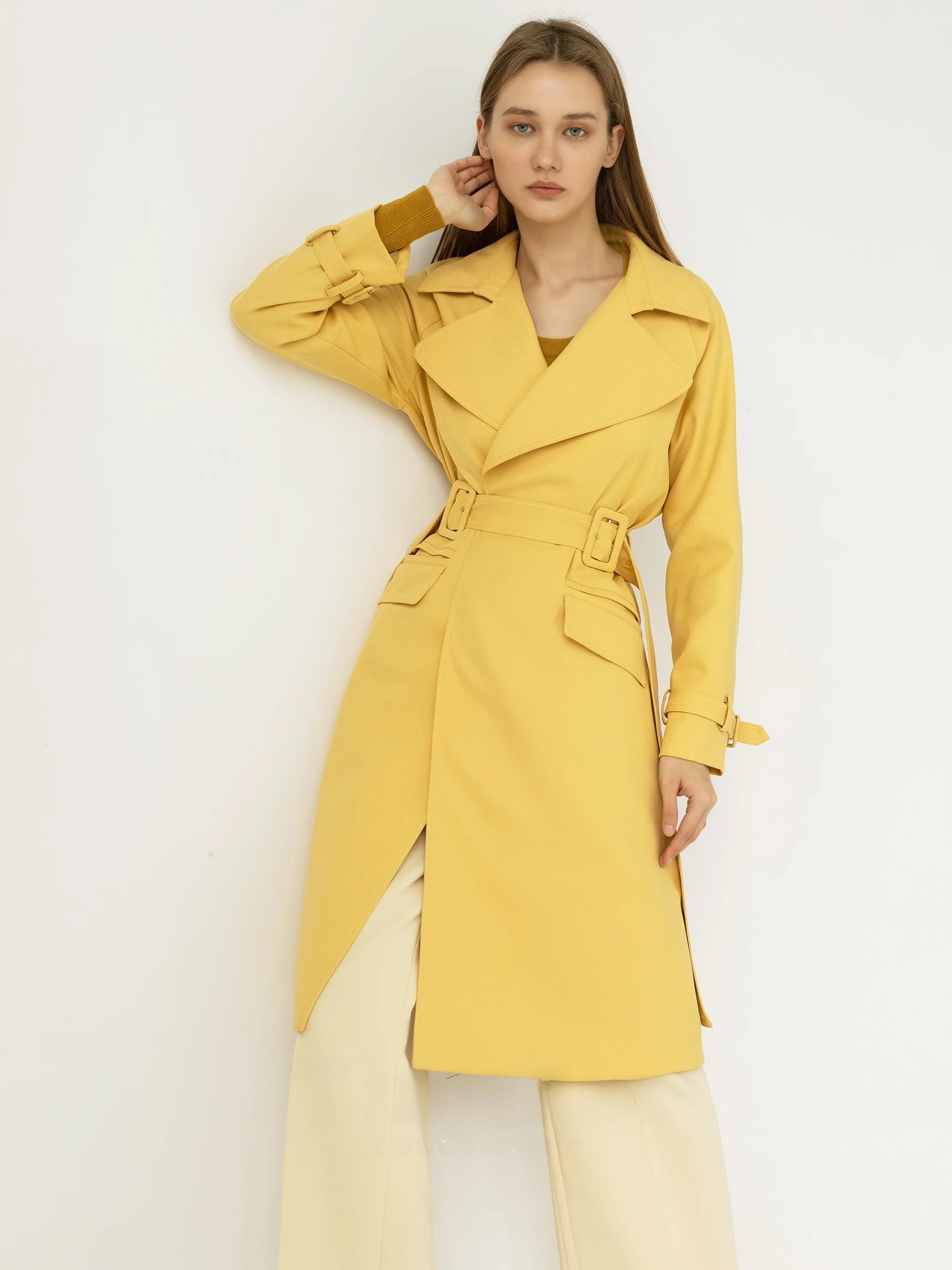 TINNTINN Women's Checkered Double-Waist Design British Workwear Style Coat with Large Pockets Single-Button Closure Long Sleeve
TINNTINN Women's Checkered Double-Waist Design British Workwear Style Coat with Large Pockets Single-Button Closure Long Sleeve