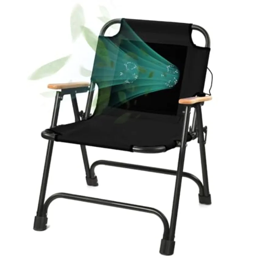 Foldable Beach Chair Camping Chair with Fan with USB-Powered Cooling System for Camp Beach Fishing
Foldable Beach Chair Camping Chair with Fan with USB-Powered Cooling System for Camp Beach Fishing