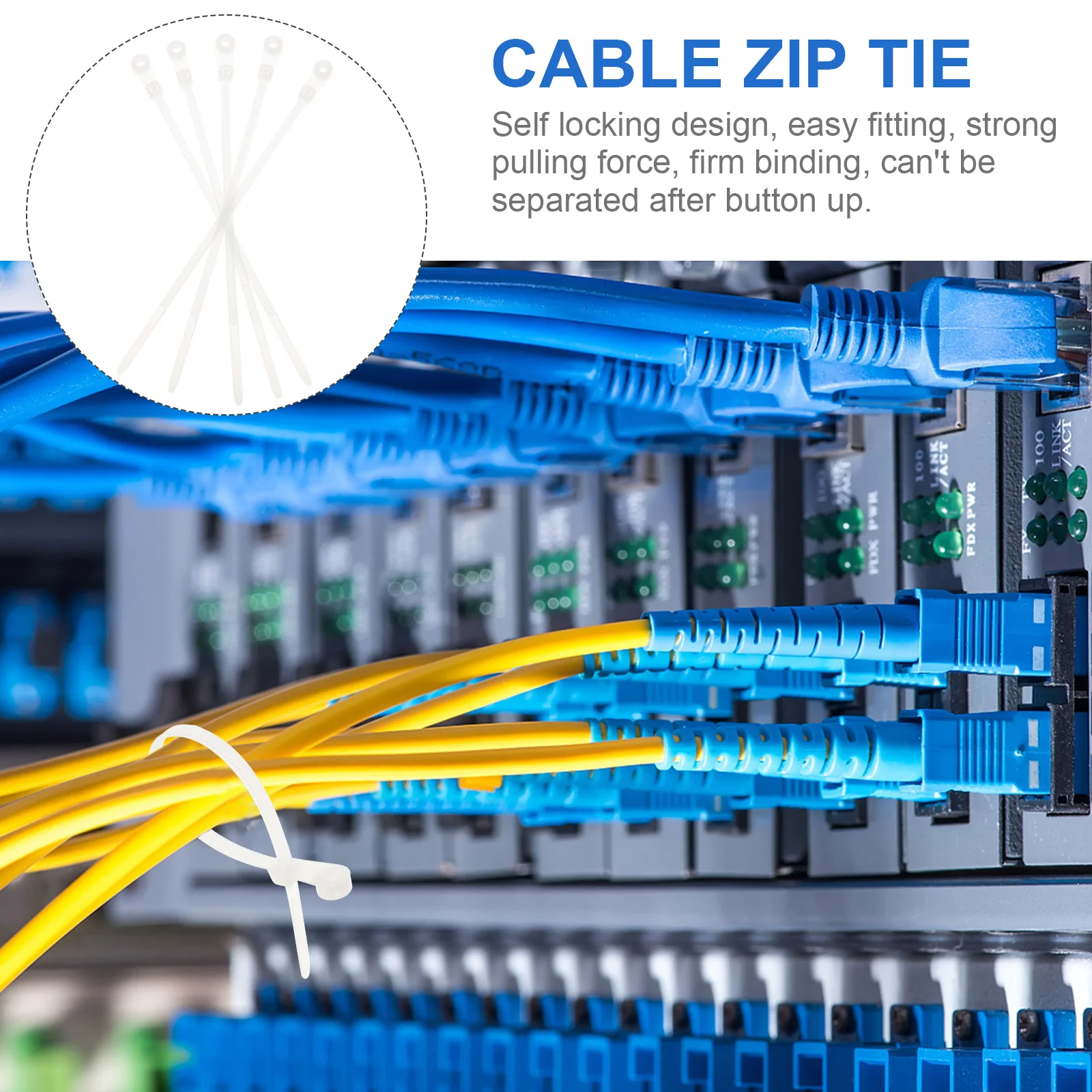 100pcs Double Hole Round Head Cable Ties Heavy Duty Nylon Zip Ties for Binding Wire Harness Construction Ship
100pcs Double Hole Round Head Cable Ties Heavy Duty Nylon Zip Ties for Binding Wire Harness Construction Ship