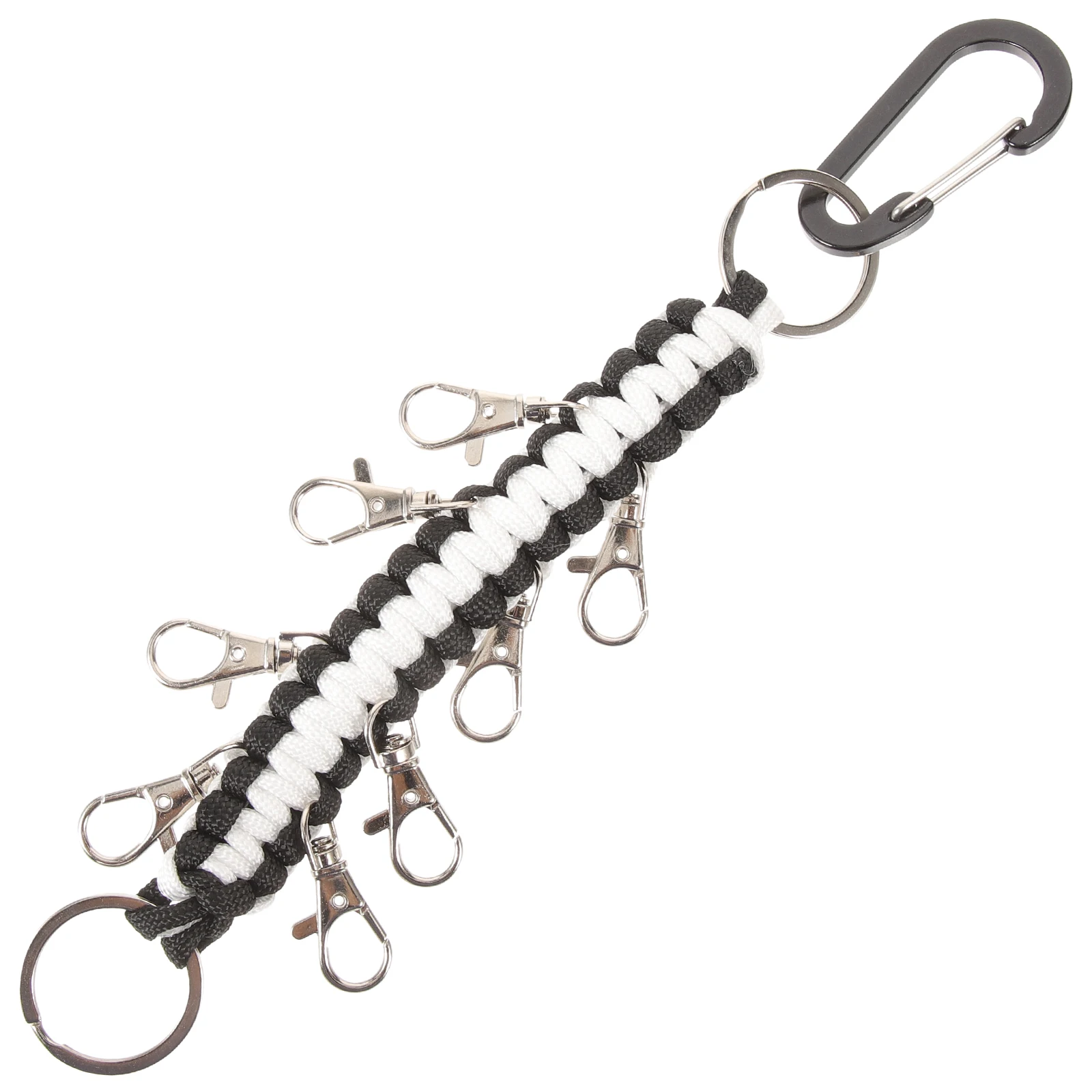 Hand Woven Multi-Function Lanyard Keychain Backpack Cheer Bow Holder Durable Braided Paracord Key Ring Carabiner Hook Survival
Hand Woven Multi-Function Lanyard Keychain Backpack Cheer Bow Holder Durable Braided Paracord Key Ring Carabiner Hook Survival