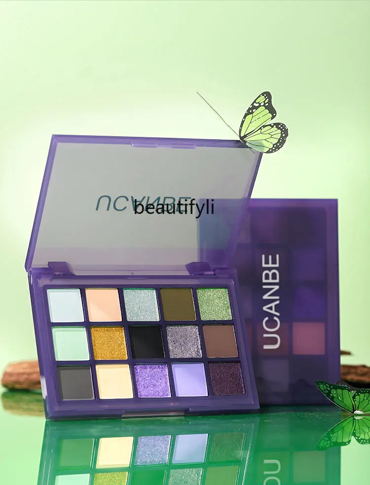 15 Colors Eye Shadow Plate Green Purple Black, Colors Cold Color Pallete Dopamine Truncation Play Makeup Makeup
15 Colors Eye Shadow Plate Green Purple Black, Colors Cold Color Pallete Dopamine Truncation Play Makeup Makeup