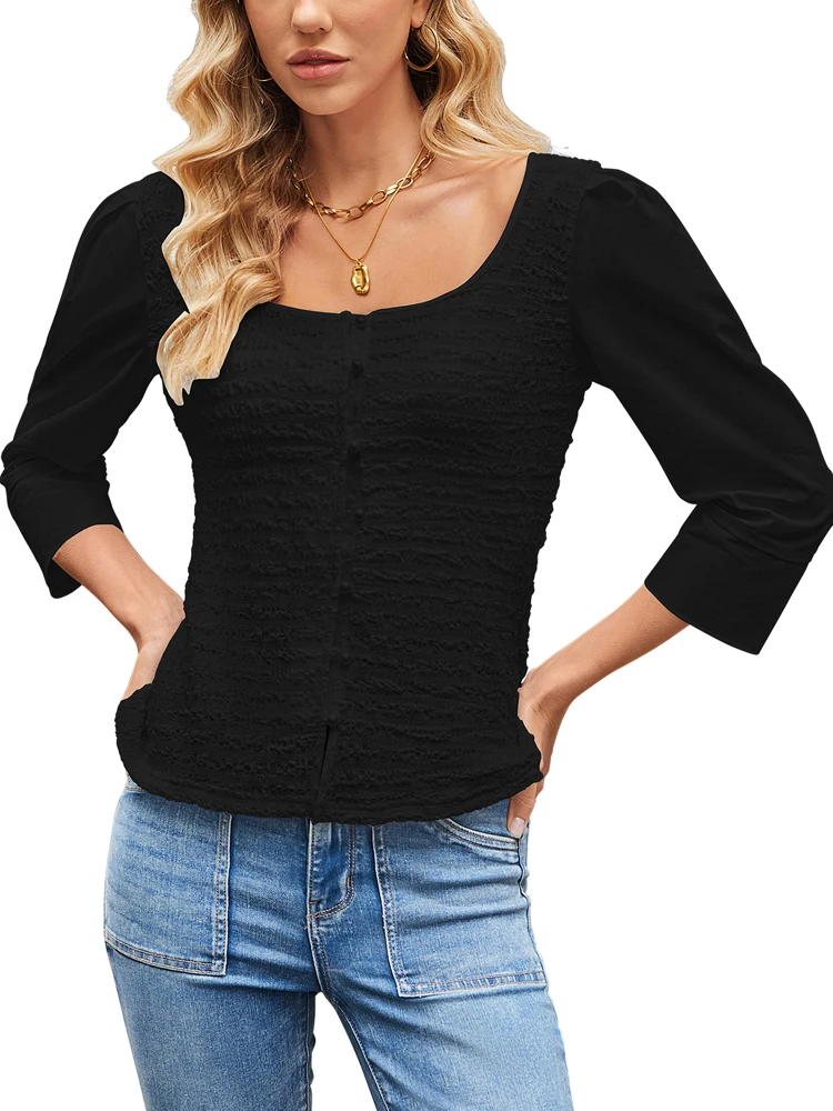 2025 New Skeleton Cardigan Top Black Button Top Round Neck S New polyester Elegant leisure Solid color
2025 New Skeleton Cardigan Top Black Button Top Round Neck S New polyester Elegant leisure Solid color