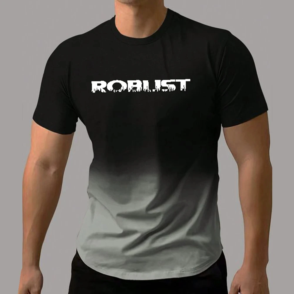 Men's T-Shirt Minimalist Gradient Letter Pattern 3d Printing T-Shirt Casual Short Sleeved T-Shirts Oversized Men's Clothing Tops
Men's T-Shirt Minimalist Gradient Letter Pattern 3d Printing T-Shirt Casual Short Sleeved T-Shirts Oversized Men's Clothing Tops