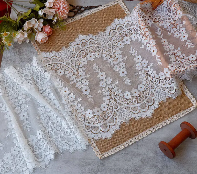 30cm Wide Soft Embroidered Elastic Lace Trim for Skirt Hem DIY Handmade Fabric Tablecloth Decoration
30cm Wide Soft Embroidered Elastic Lace Trim for Skirt Hem DIY Handmade Fabric Tablecloth Decoration