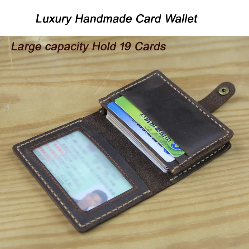 Handmade Vintage Crazy Horse Genuine Leather Card Holder men Wallet Business card holder women Id case
Handmade Vintage Crazy Horse Genuine Leather Card Holder men Wallet Business card holder women Id case