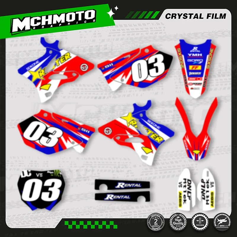 MCHMFG Motorcycle Dirt Bike Graphics Decal Stickers Kits For YAMAHA YZ 125 250 2002-2014 YZ125 YZ250
MCHMFG Motorcycle Dirt Bike Graphics Decal Stickers Kits For YAMAHA YZ 125 250 2002-2014 YZ125 YZ250