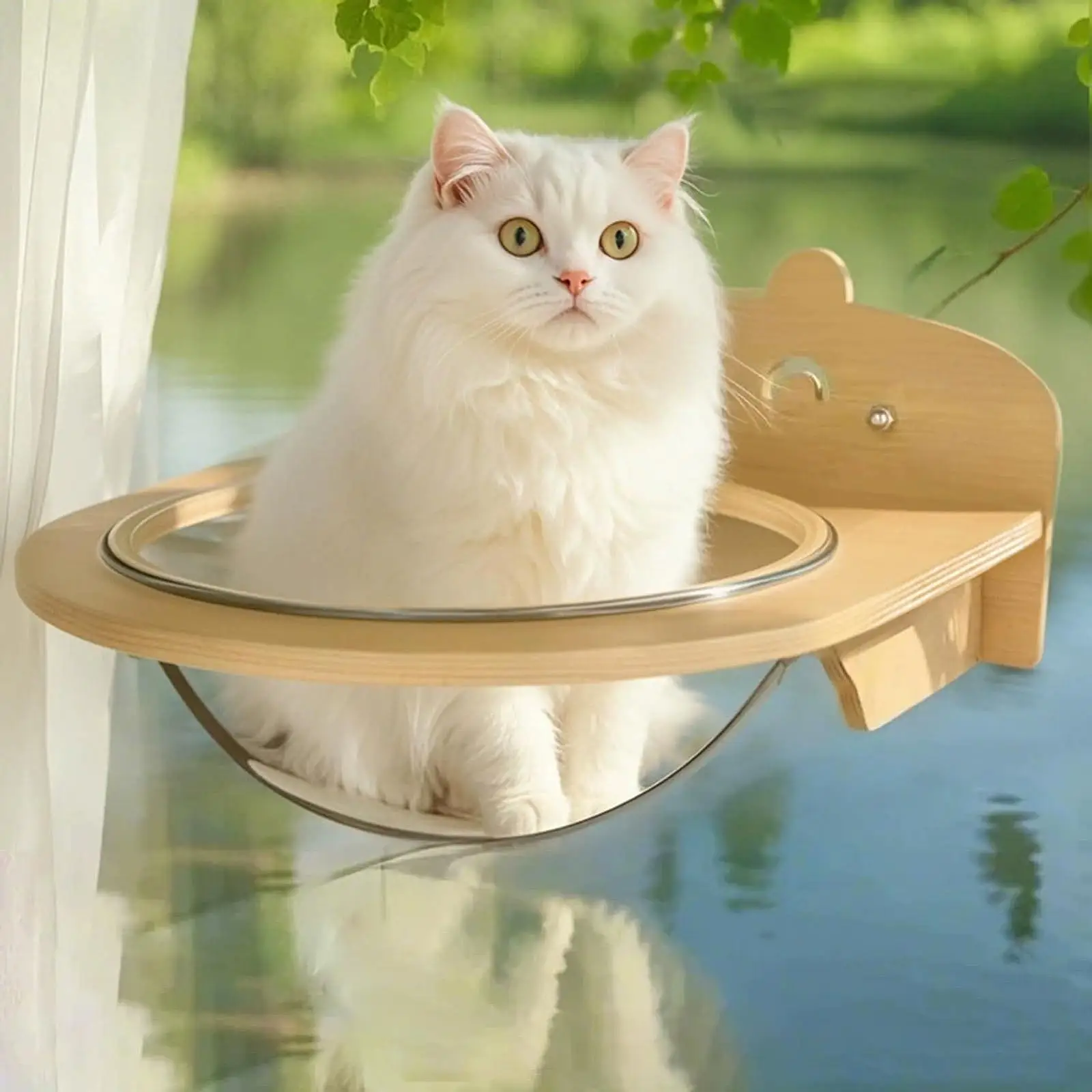 Cat Window Perch Space Saving Pet Bed Furniture Pet Supplies Window Seat for Sun Bathing Exercising Resting Sleeping Napping
Cat Window Perch Space Saving Pet Bed Furniture Pet Supplies Window Seat for Sun Bathing Exercising Resting Sleeping Napping