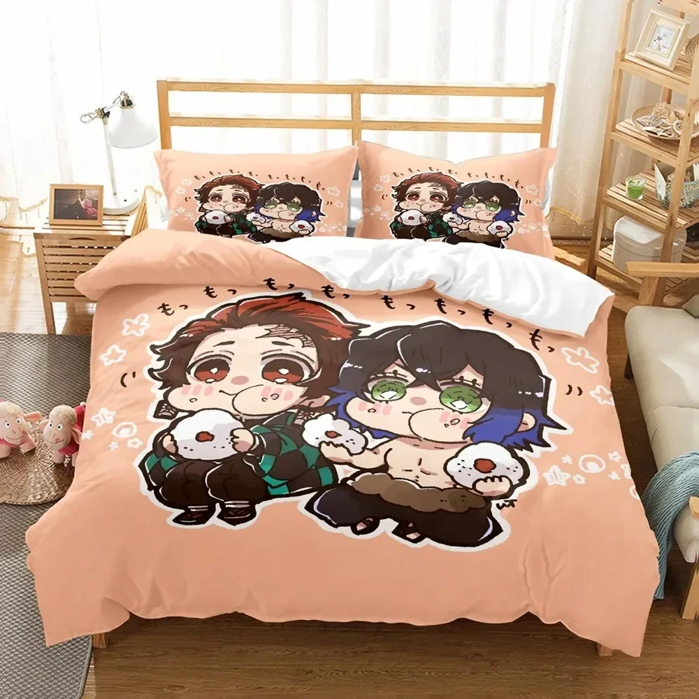 Anime Demon Slayer Duvet Cover Sets with Pillow Cover Polyester Teens Kids Bedding Set Full Queen King Size Cartoon Bed Linen
Anime Demon Slayer Duvet Cover Sets with Pillow Cover Polyester Teens Kids Bedding Set Full Queen King Size Cartoon Bed Linen