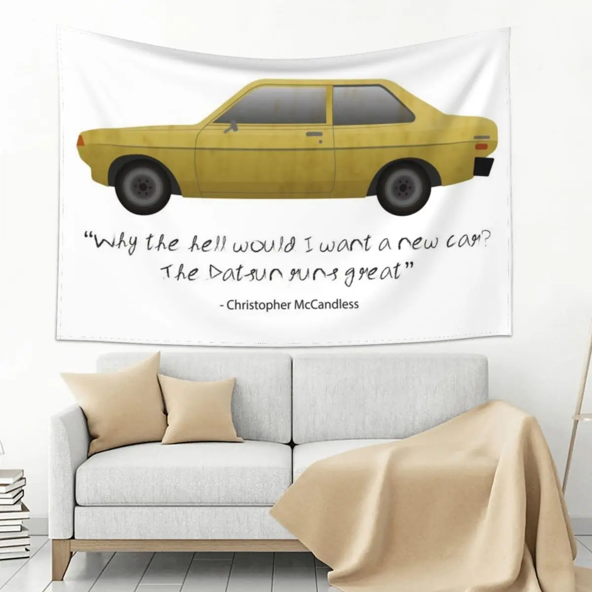Into the Wild Datsun Christopher McCandless Tapestry Aesthetic Room Decors Home Decorations Aesthetic Tapestry
Into the Wild Datsun Christopher McCandless Tapestry Aesthetic Room Decors Home Decorations Aesthetic Tapestry